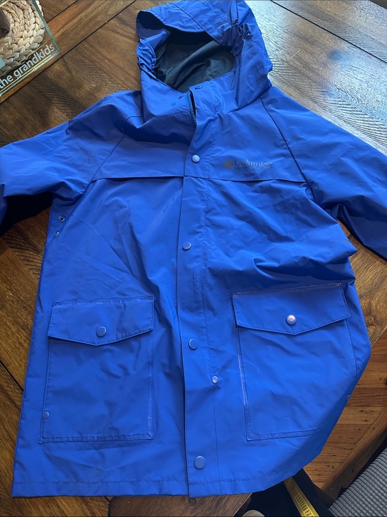 Columbia Other - Columbia Royal Blue Hooded Raincoat